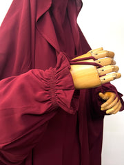 Maroon Saudi Jilbab