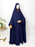 Navy Irani Chadar With Sleeves