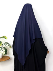 Navy Blue Diamond Khimar
