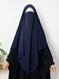 Navy Blue Diamond Khimar