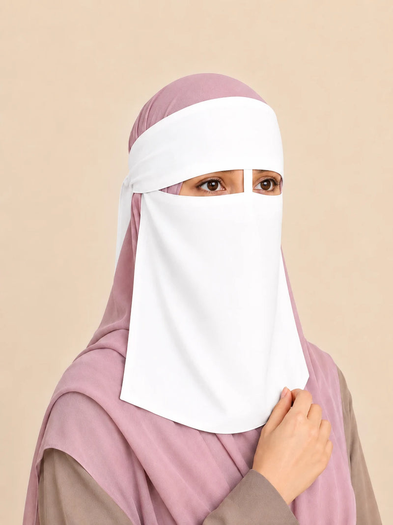White Arabian Niqab