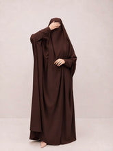 Brown Jilbab With Plain Sleeves
