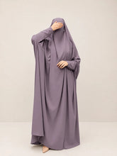 Lavender Jilbab With Plain Sleeves