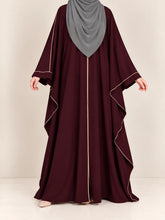 Kaftan Abaya With Contrast Piping