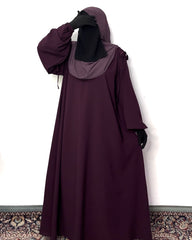 Plum Iqra String Abaya