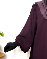 Plum Iqra String Abaya
