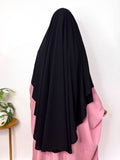 Black Round Khimar