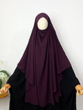 Plum Round Khimar