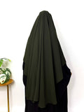 Olive Round Khimar
