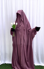 Dusty Mauve Saudi Jilbab