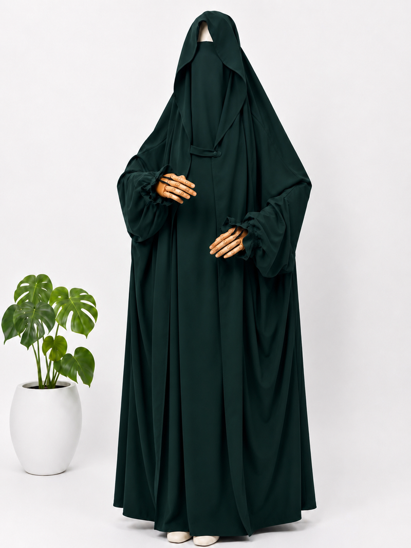 Hunter Green Saudi Jilbab