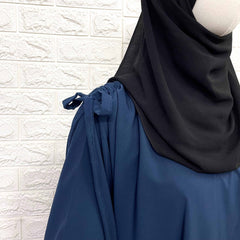 Crystal Blue IQRA String Abaya