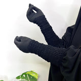 Black Two Pc Jilbab With Skirt