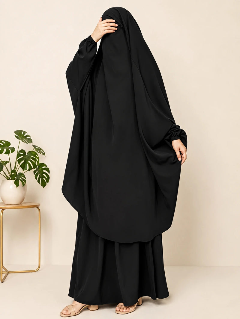 Black Two Pc Jilbab