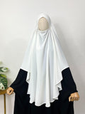 White Round Khimar