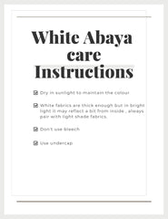 White Flap Round Khimar