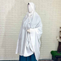 Solid White Khimar