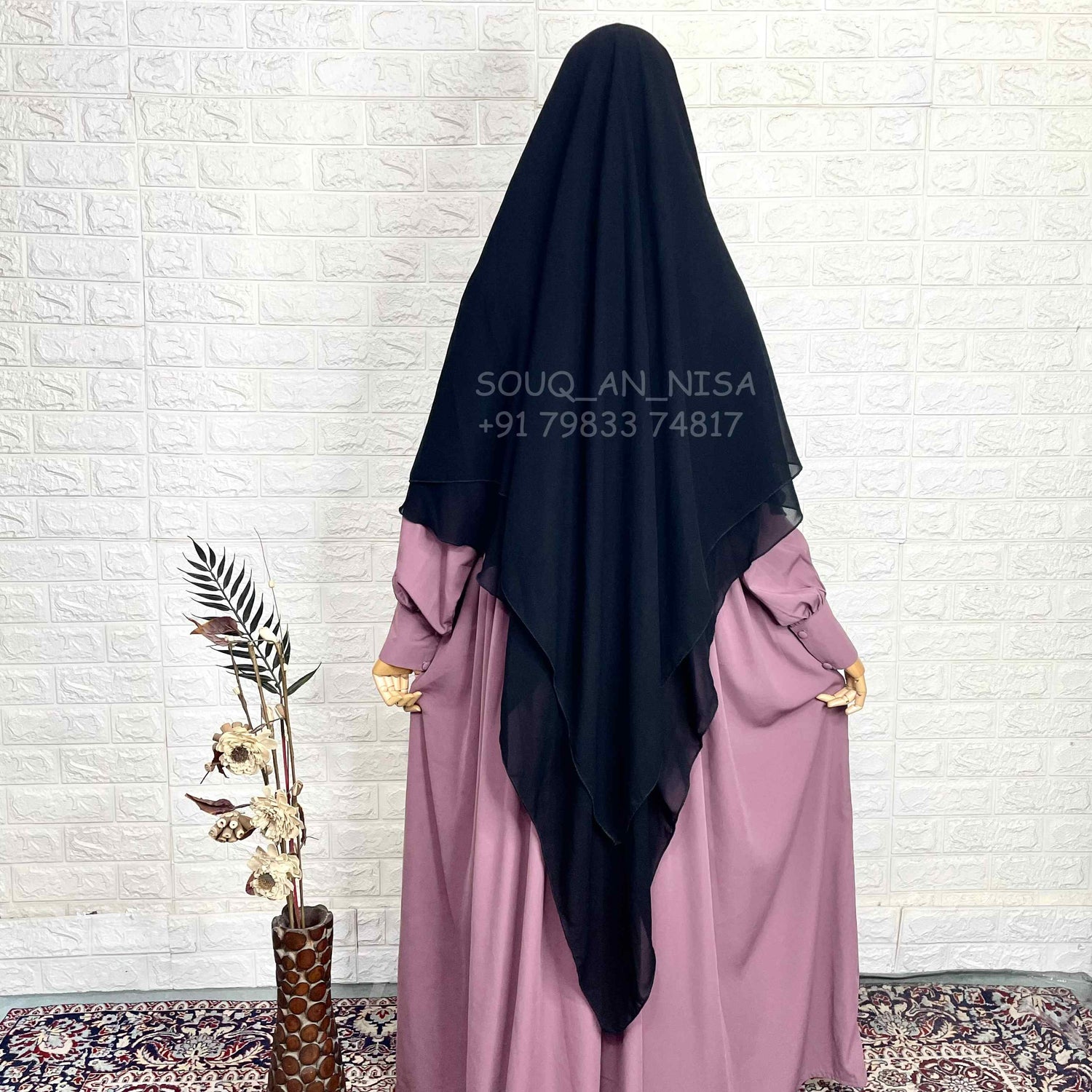 Two Layer Diamond Khimar