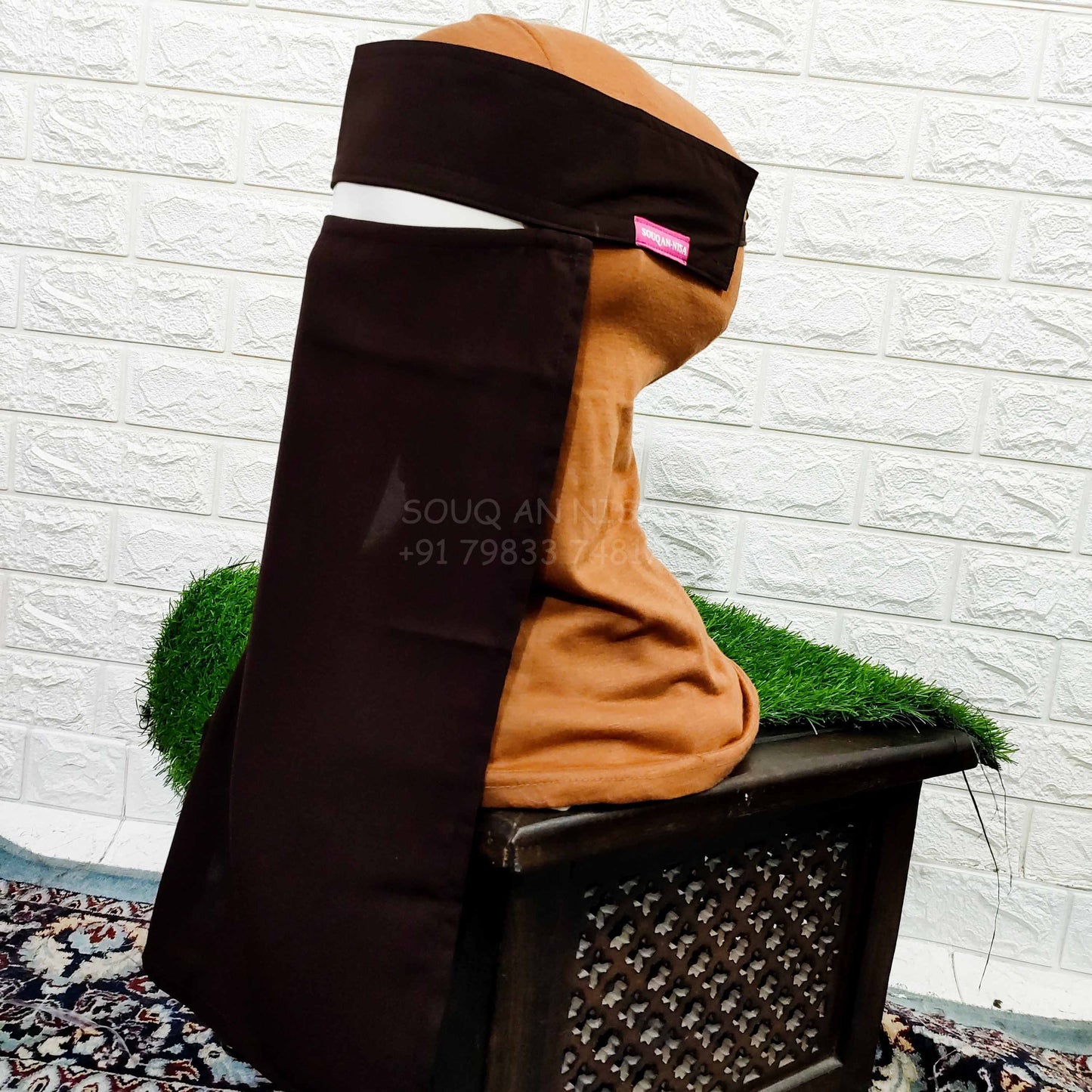 Brown Single Layer Niqab