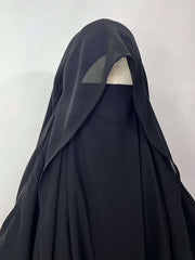 Two Layers Flap Diamond Khimar