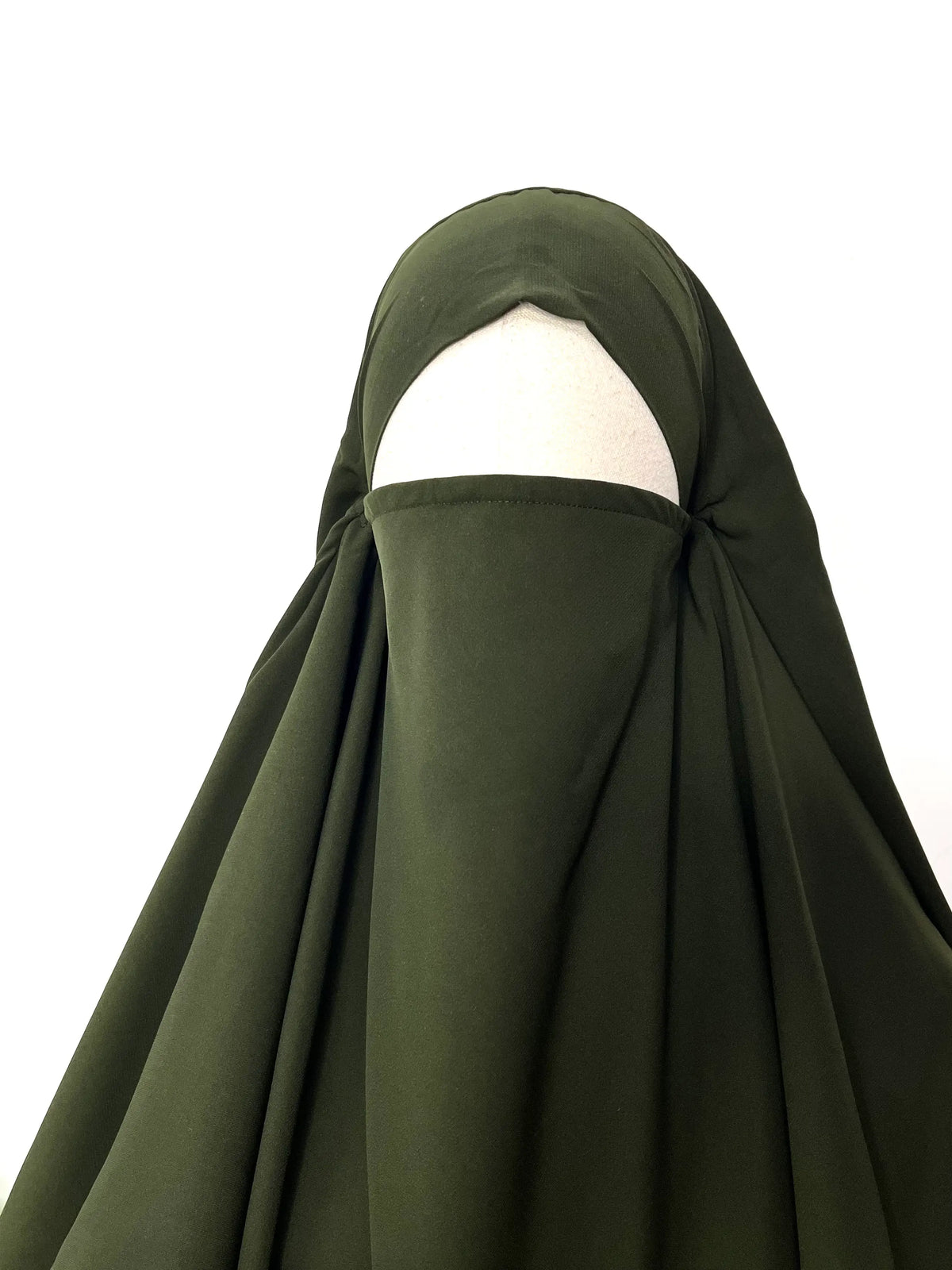 Olive Two Layers Diamond Khimar