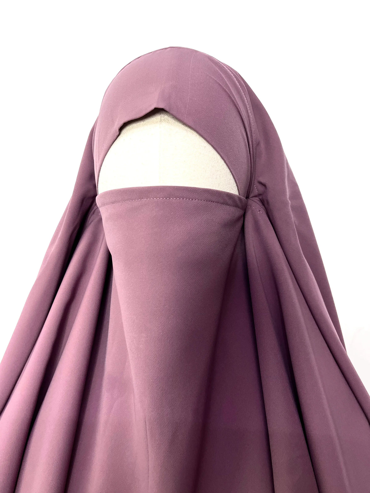 Dusty Mauve Two Layers Diamond Khimar