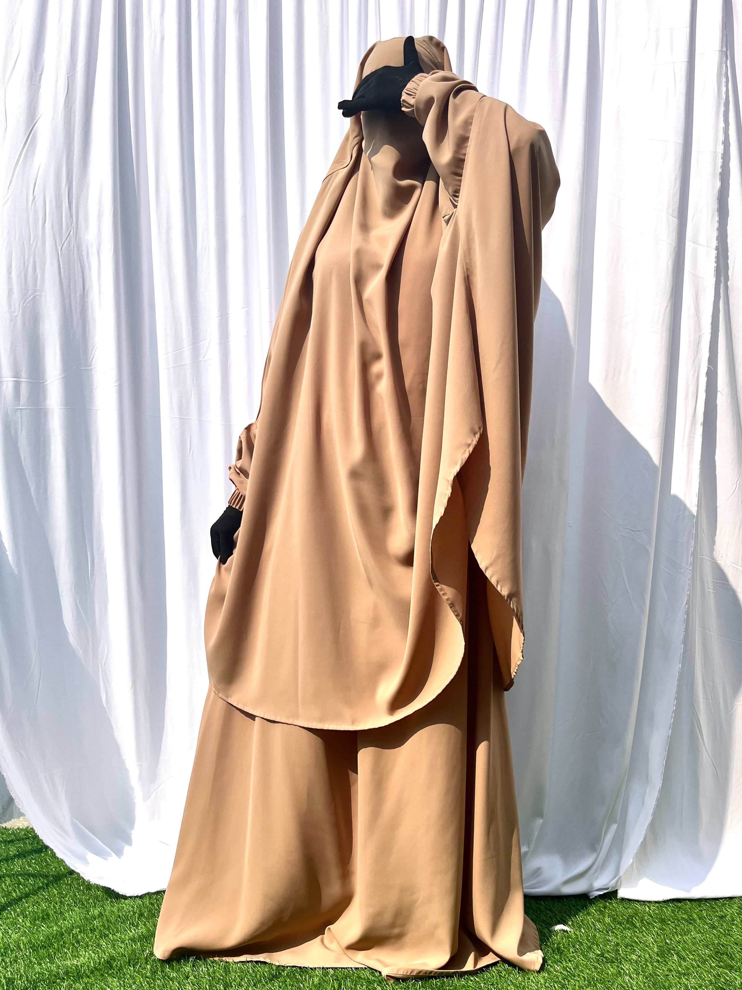 Beige Two Pc Jilbab