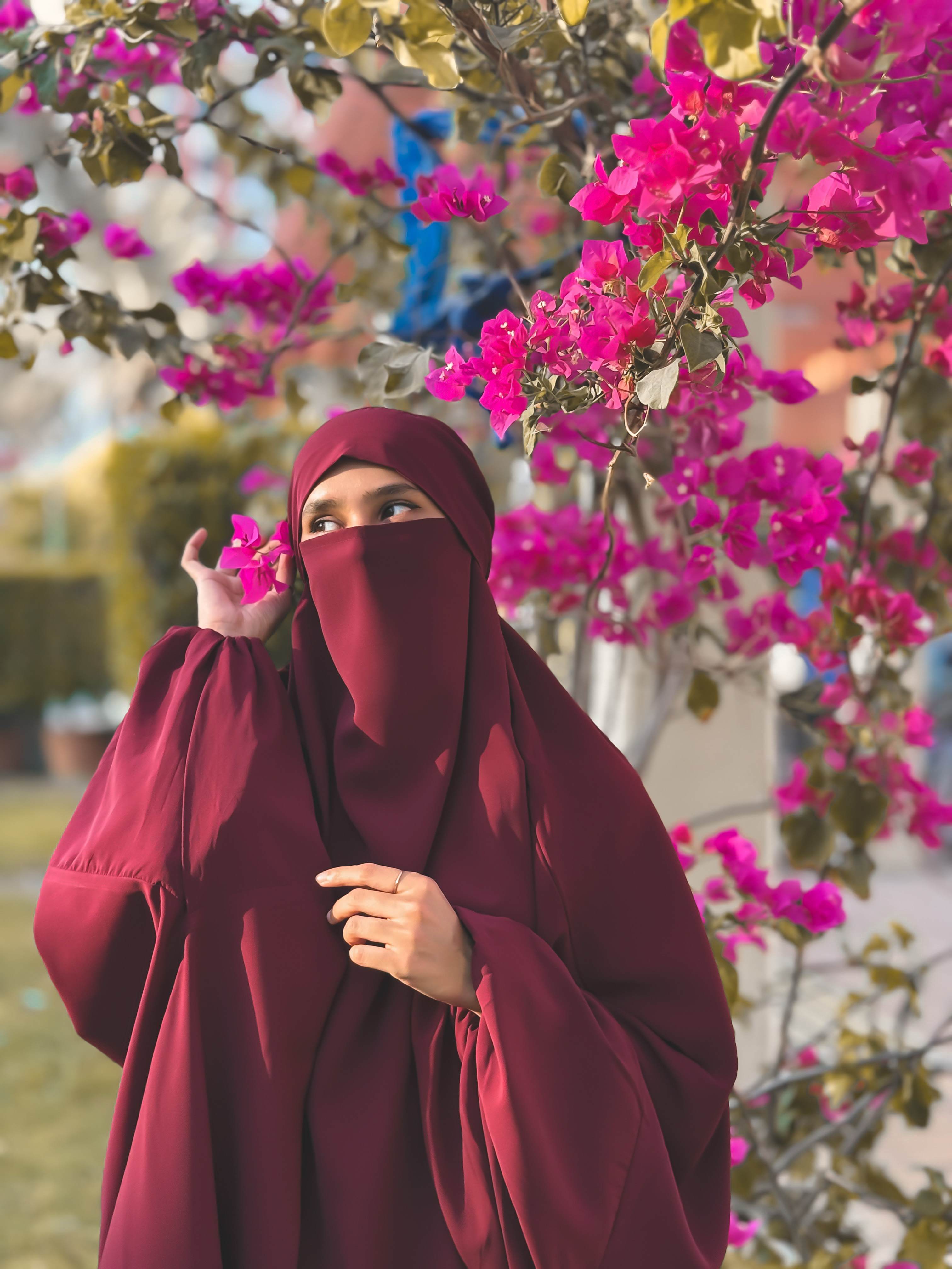 Maroon Two Pc Jilbab