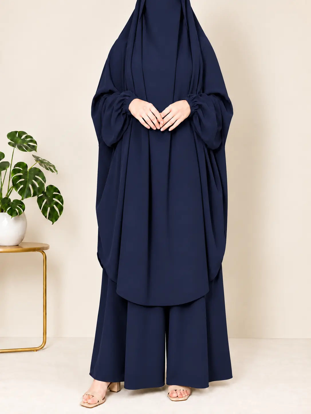 Navy Blue Two Pc Jilbab With Pant
