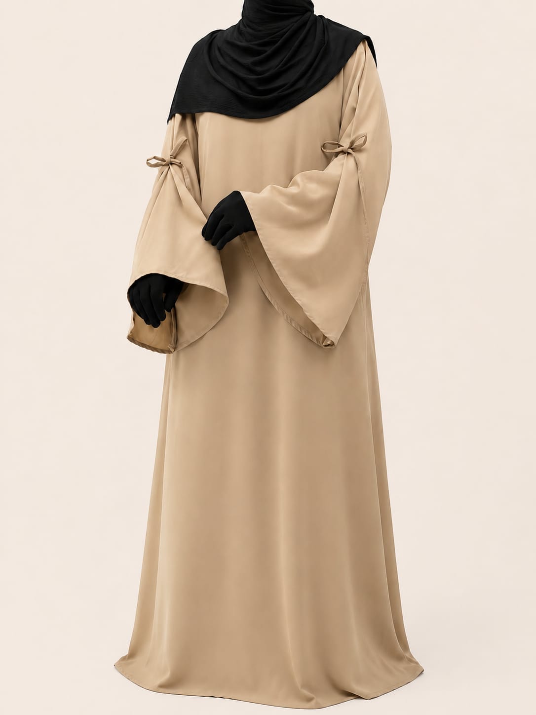 Beige Laiba Basic Abaya