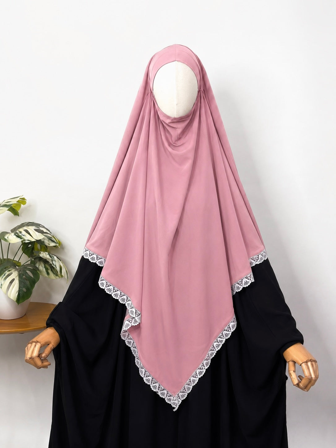 Diamond Khimar With Lace
