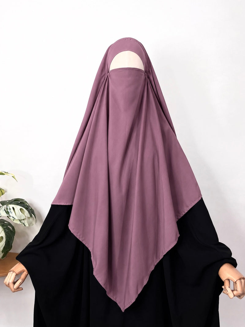 Dusty Mauve Diamond Khimar