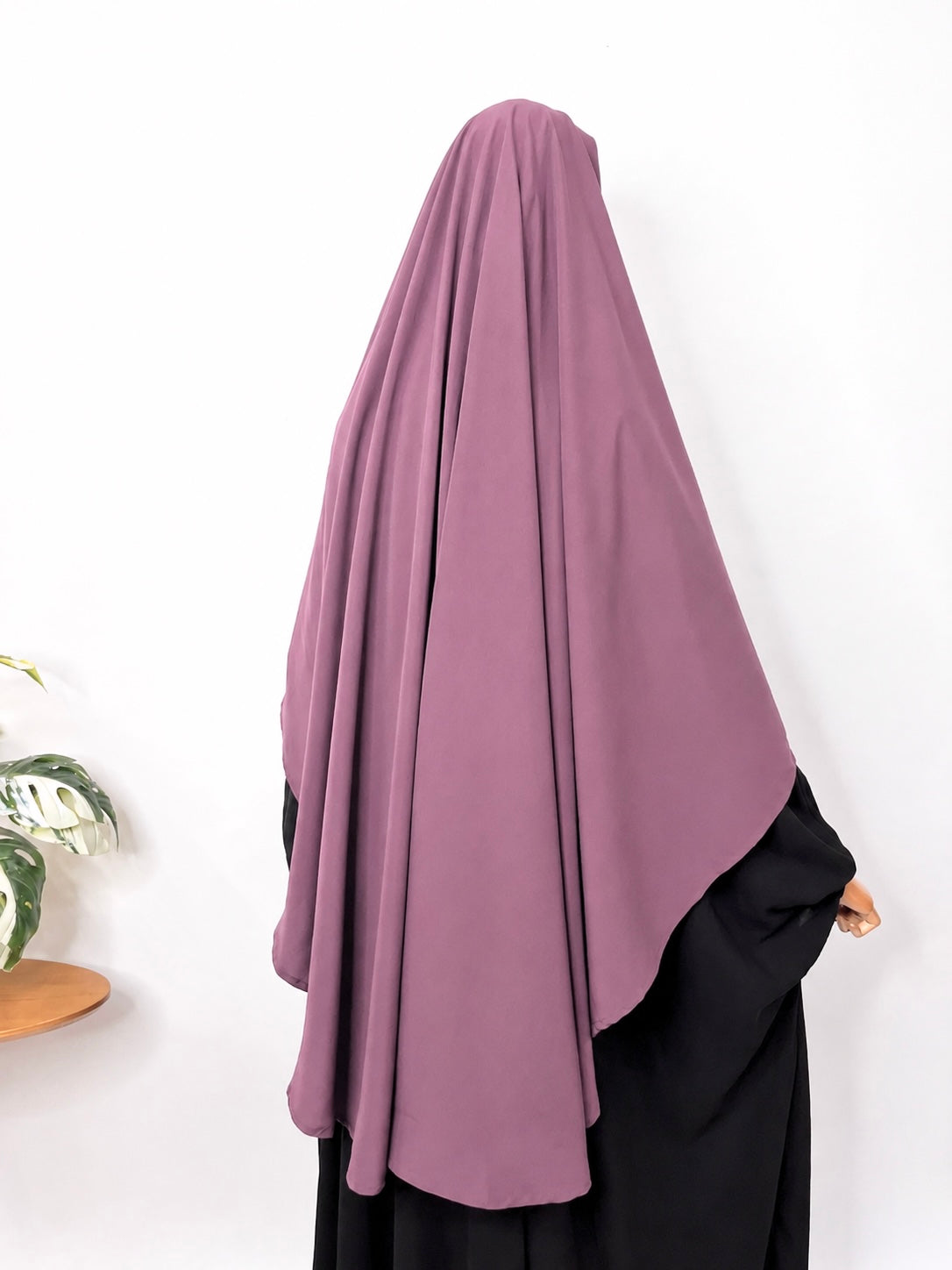 Dusty Mauve Flap Round Khimar
