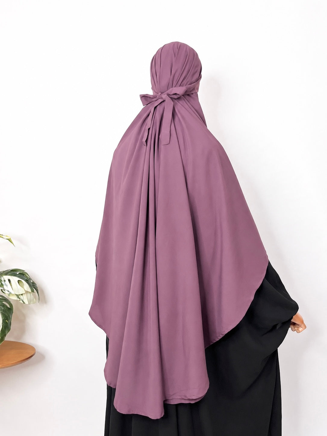 Dusty Mauve Flap Round Khimar