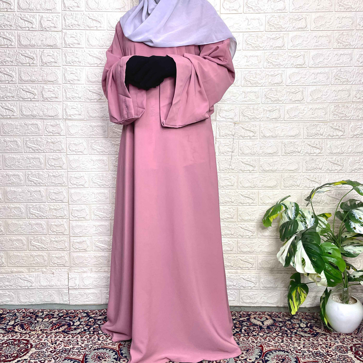 Broad Sleeves Aline Abaya