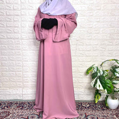 Broad Sleeves Aline Abaya