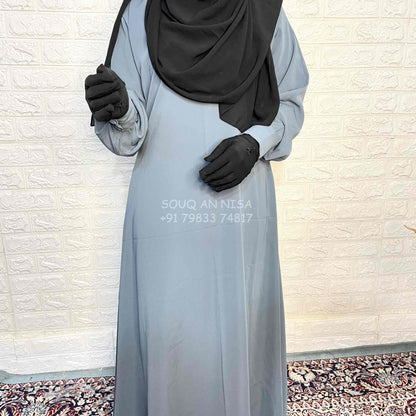 Basic Abaya With Cuff Sleeves