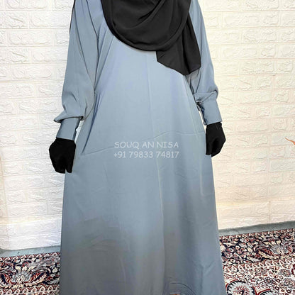 Basic Abaya With Cuff Sleeves