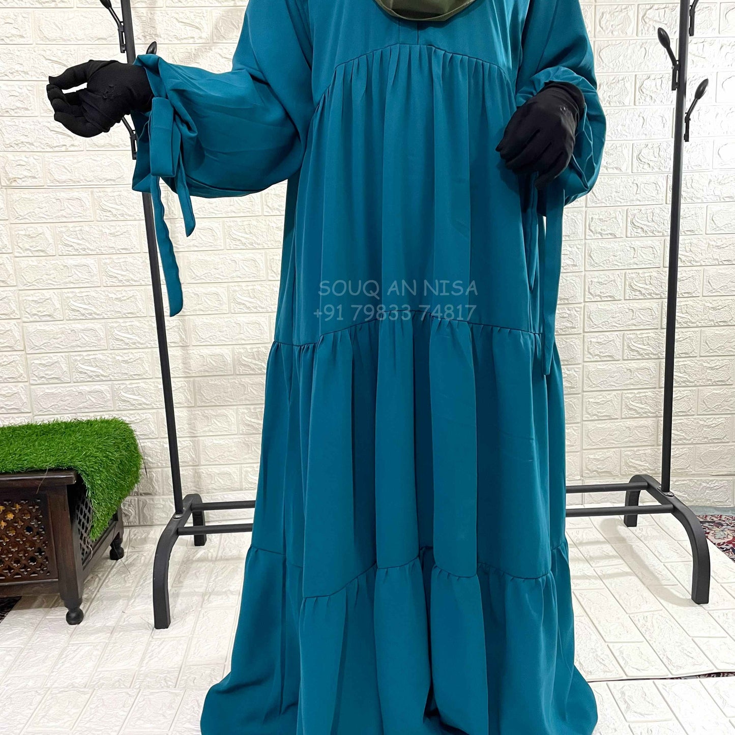 Three Layer Frill Abaya