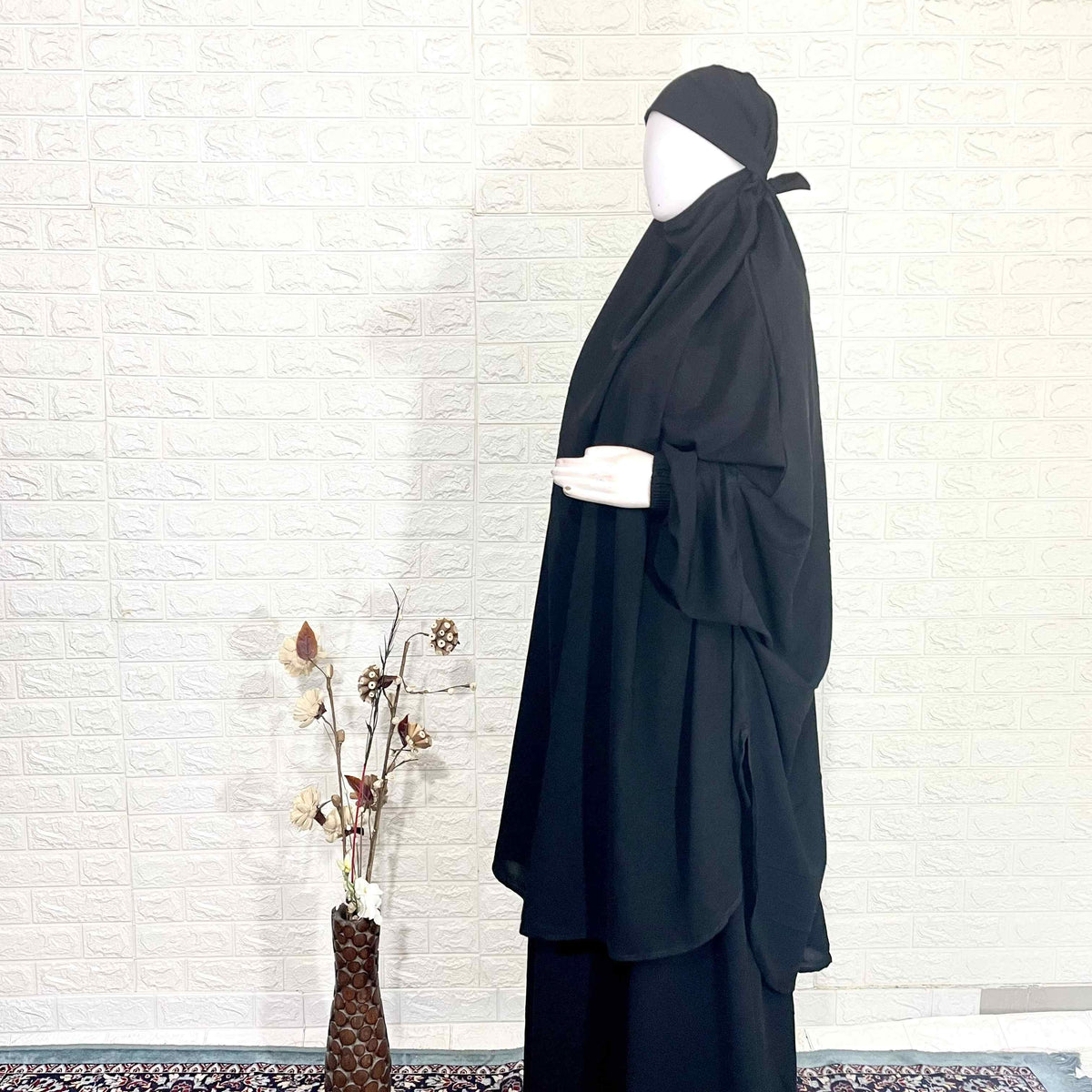 Black Two Pc Jilbab