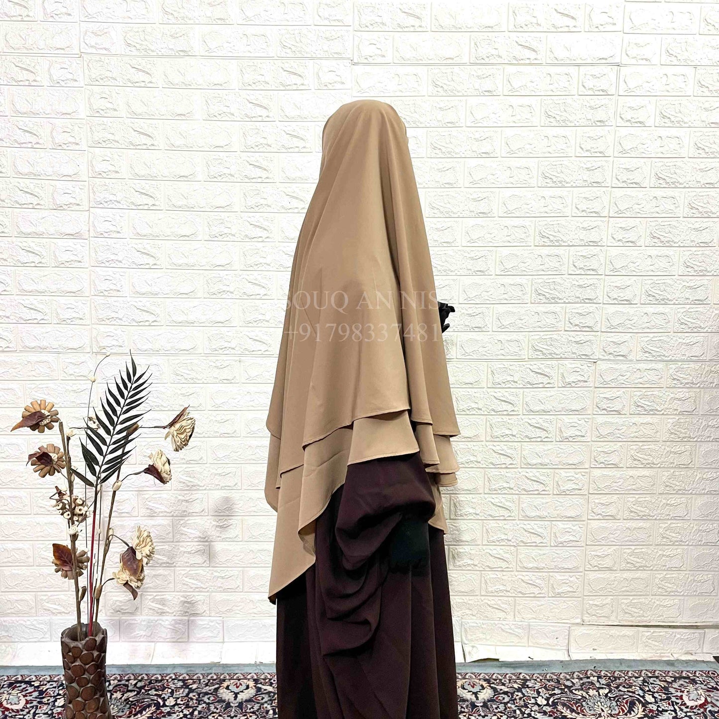 Two Layers Diamond Khimar