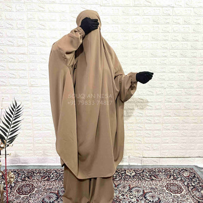 Beige Two Pc Jilbab