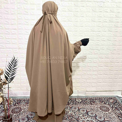 Beige Two Pc Jilbab