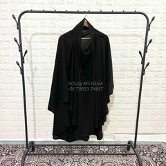 Black Round Khimar