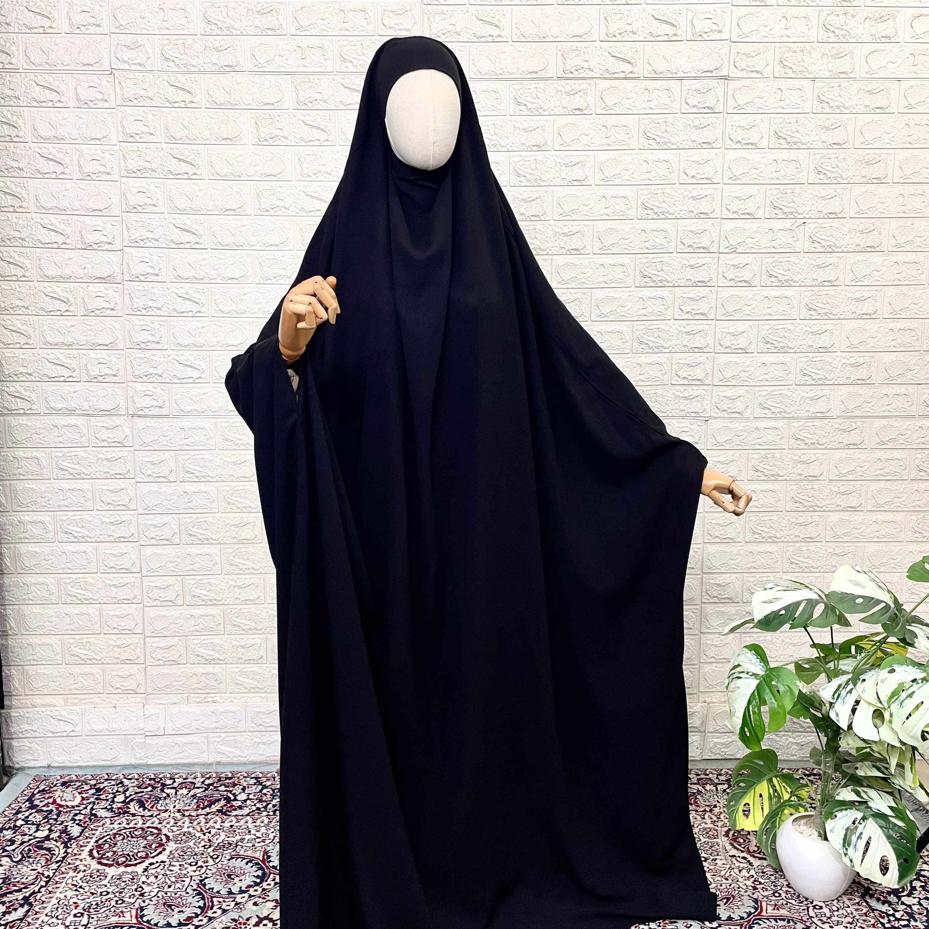 Black Rawdha Jilbab