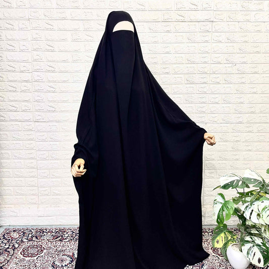 Black Rawdha Jilbab