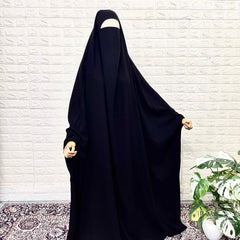 Black Rawdha Jilbab