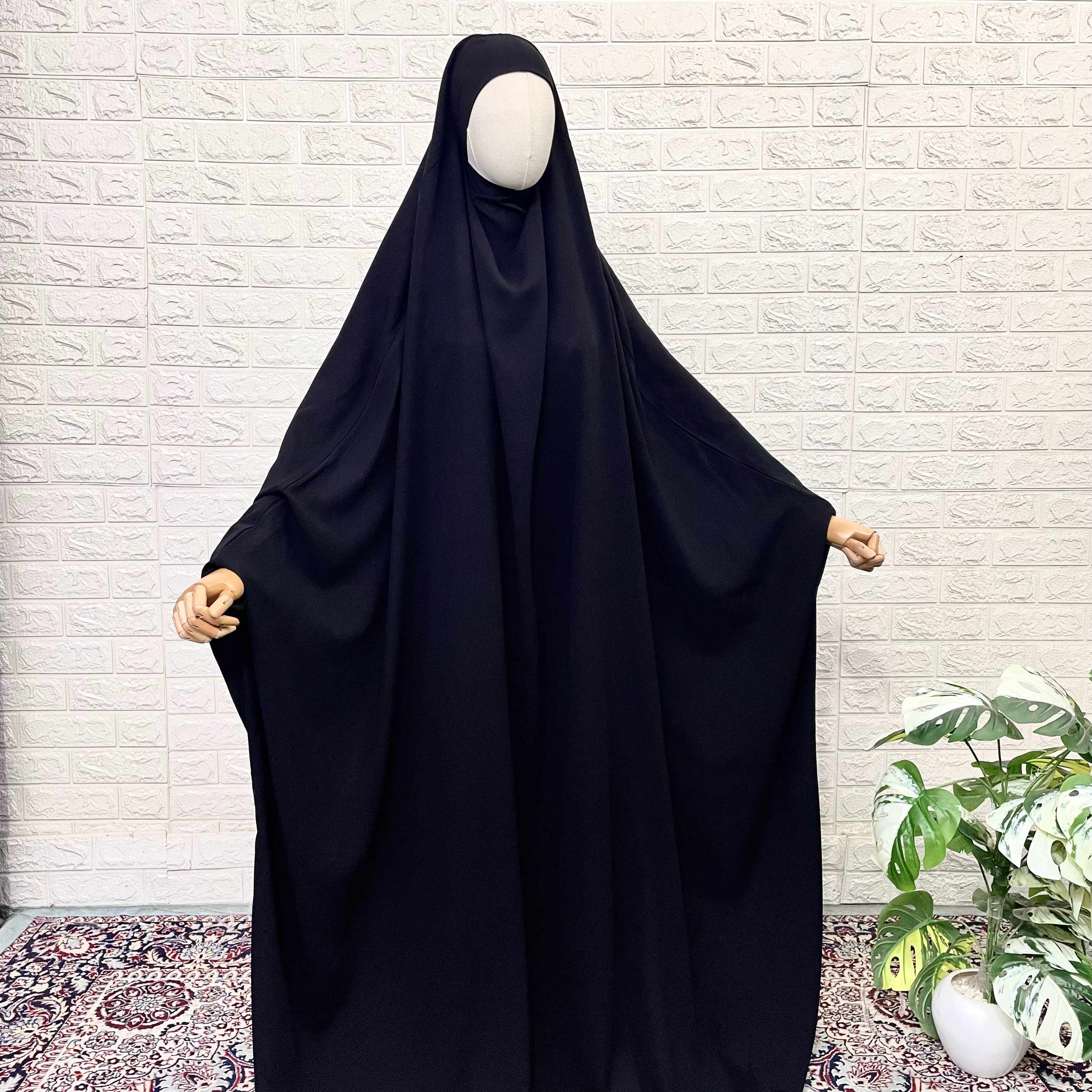 Black Rawdha Jilbab