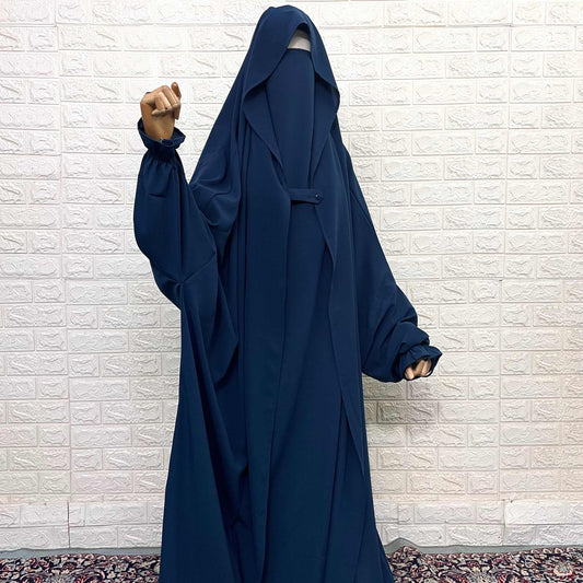 Crystal Blue Saudi Jilbab