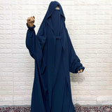 Crystal Blue Saudi Jilbab